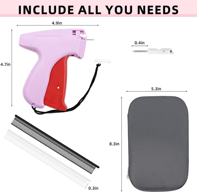 Fifchall Fine Stitch Gun Mini Stitch Gun Kit for Clothes, Quick Clothing Fixer with 6 Fine Needles, 1000 5mm Fasteners and Case, Speedy Clothing Fixer Stitch Gun for Clothes Quick Stitch Gun for Clothes - Image 2